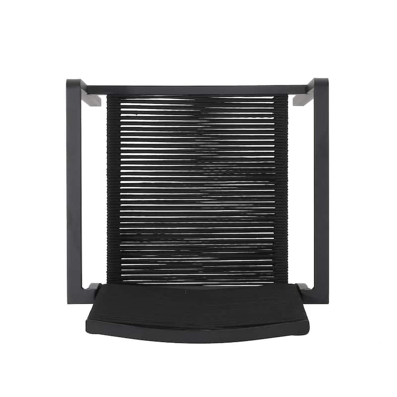 Roomfitters Outdoor Modern Aluminum Dining Chairs with Rope Seat, Set of 2, Stylish and Comfortable Design
