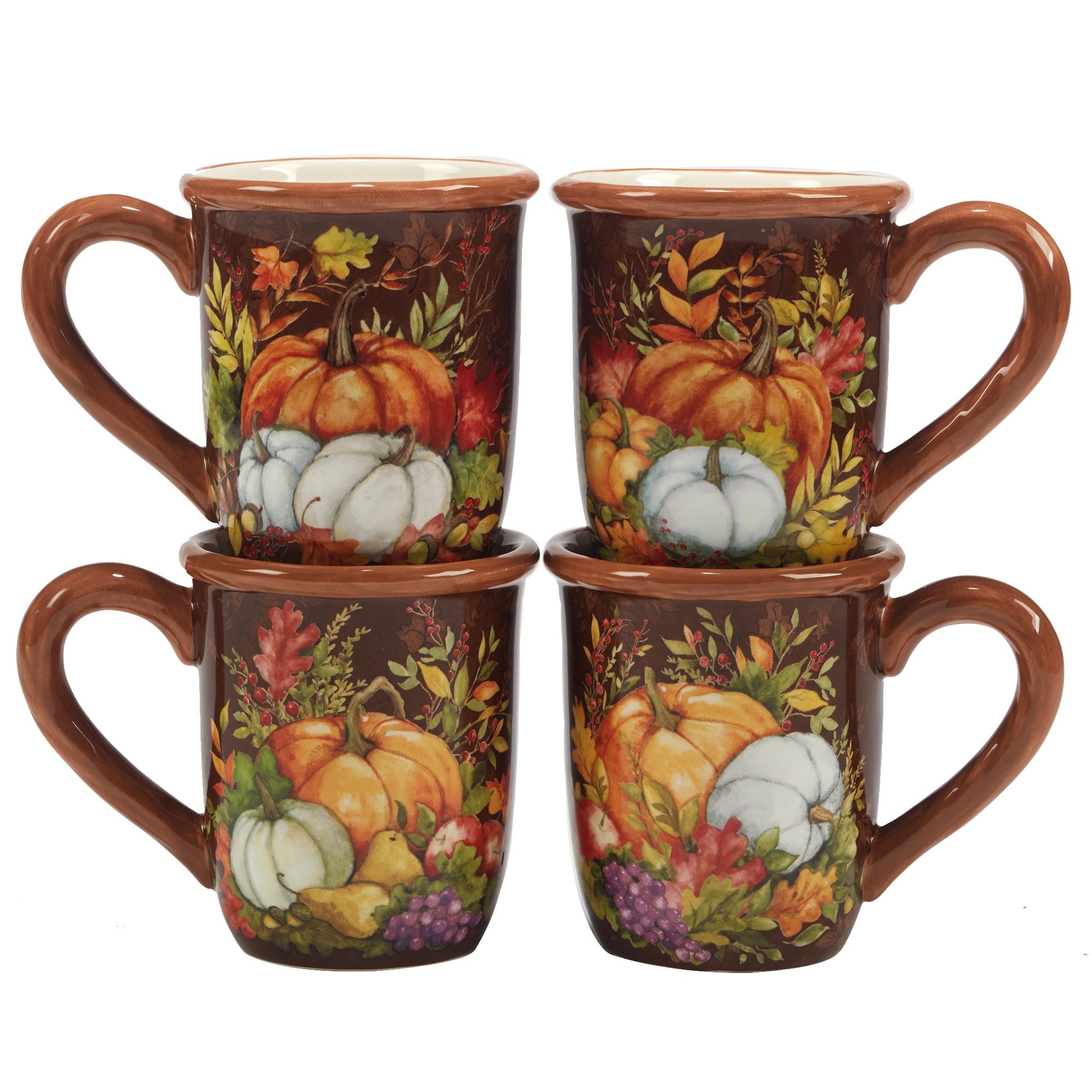 Certified International Harvest Blessings 16 oz. Mug, Set of 4