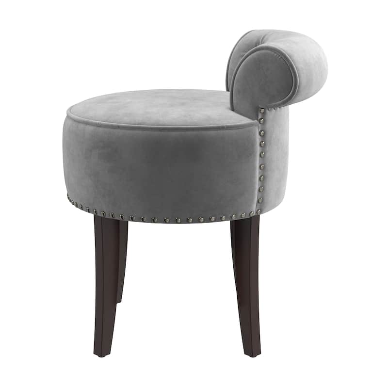 Hillsdale Furniture Lena Wood Vanity Stool