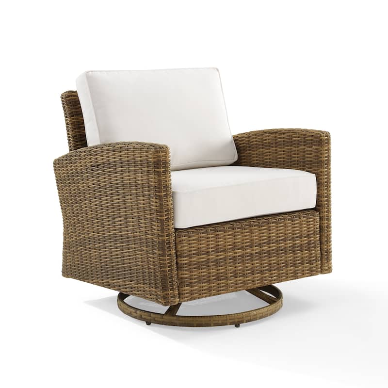 Crosley Bradenton Outdoor Wicker Swivel Rocker Chair