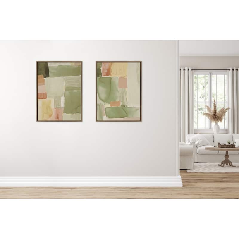 Kate and Laurel Sylvie United Colors IV Framed Canvas by Amy Lighthall