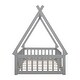 preview thumbnail 13 of 11, Exciting Twin Teepee Tent Floor Bed Perfect for Imaginative Kids