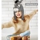 preview thumbnail 7 of 5, DolliBu Donkey Plush Hat - Funny Adults and Kids Hat with Ear Flaps - One Size