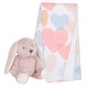 preview thumbnail 3 of 3, Bedtime Originals Pink Plush Bunny & Hearts Baby Blanket Gift Set