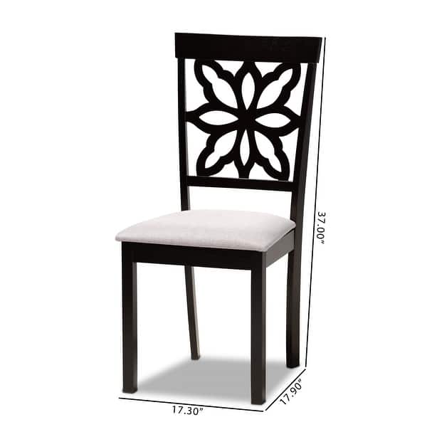 dimension image slide 1 of 2, Samwell Modern and Contemporary 2-piece Dining Chair Set