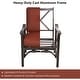 preview thumbnail 4 of 5, Set of Four Deep Seating Conversation Rocking Chairs with Aluminum Frames and Thick Red Cushions