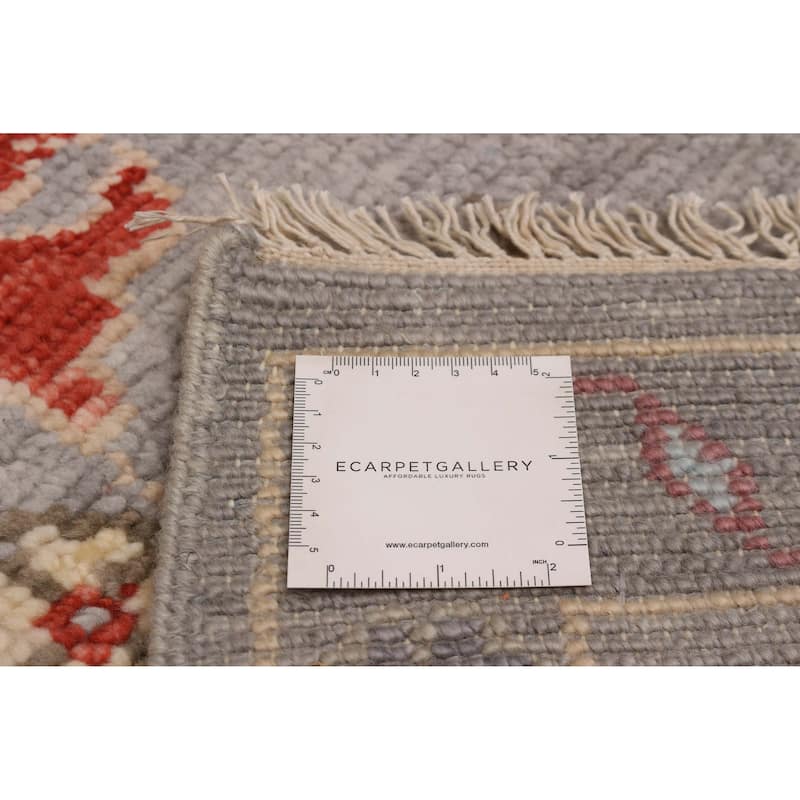 ECARPETGALLERY Hand-knotted Modern Oushak Grey Wool Rug - 8' x 10' 3"