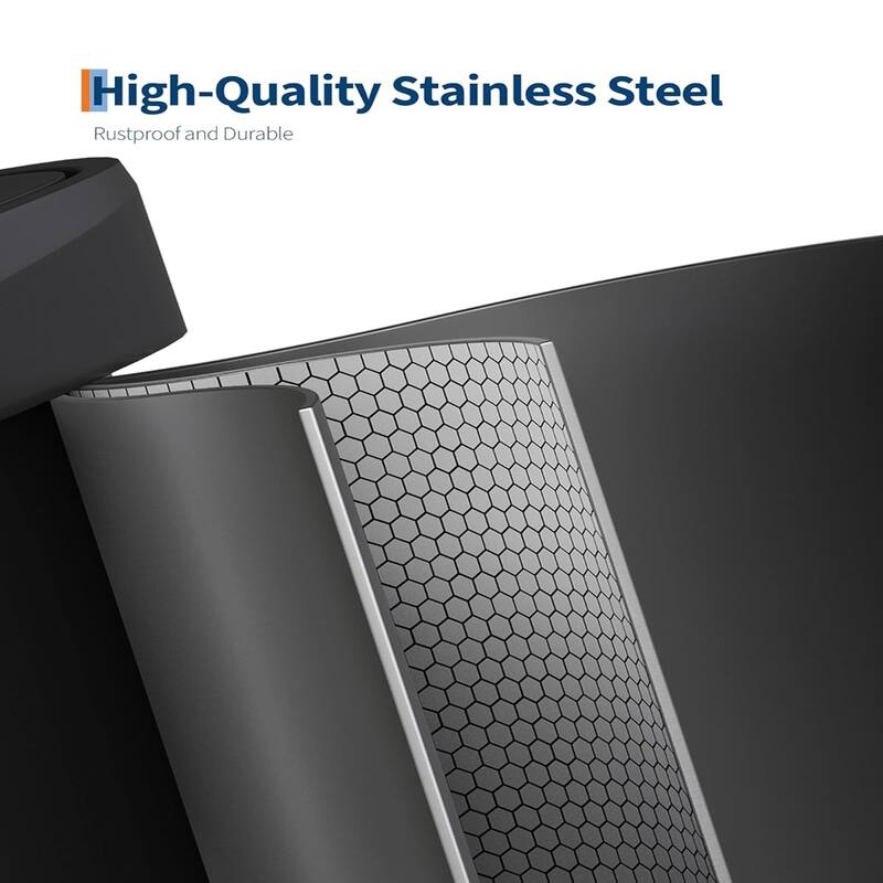 21 Gallon / 80 Liter Stainless Steel Trash Can,For Office, Bathroom, Dining Room