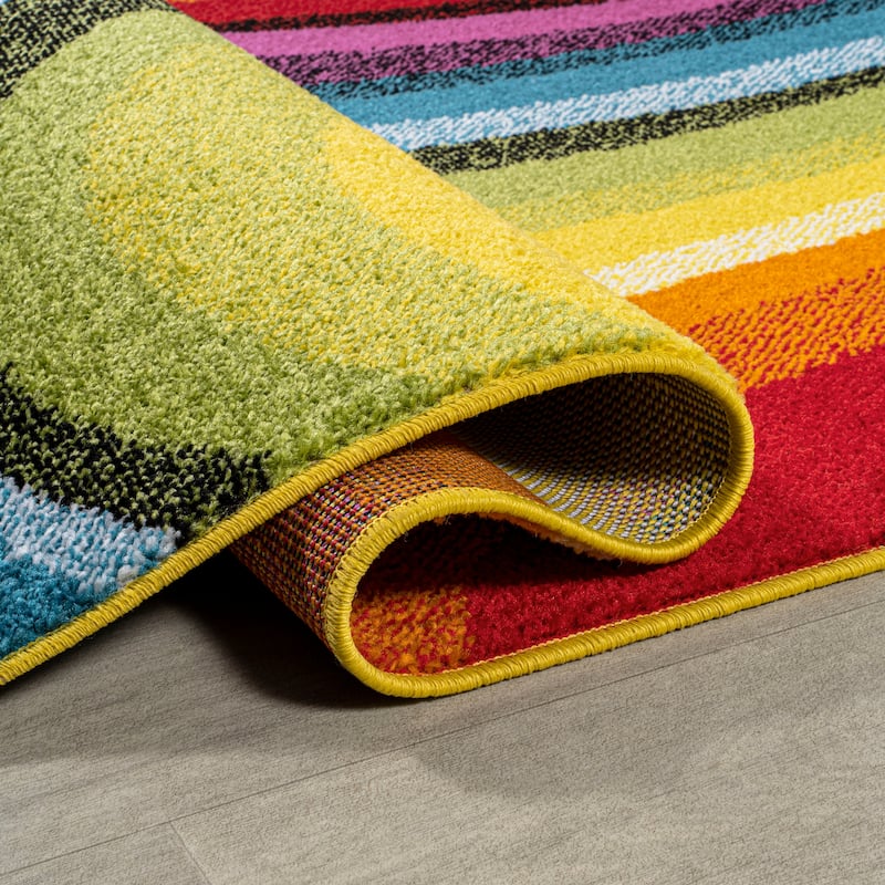 JONATHAN Y Prism Abstract Swirl Area Rug