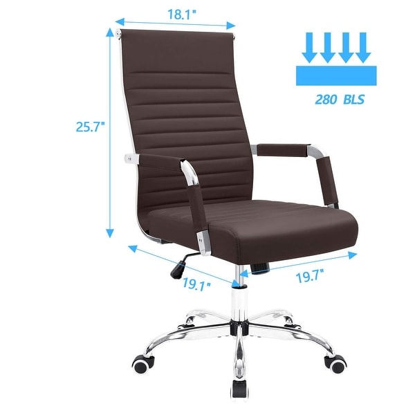 Ribbed office on sale desk chair