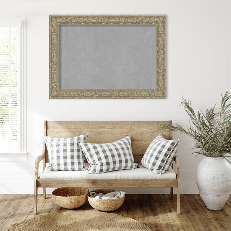 Amanti Art Luxe Antique Silver Framed