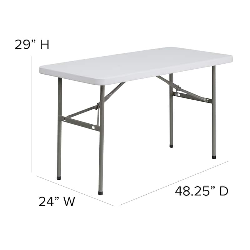 4-Foot Plastic Folding Table - Banquet / Event Folding Table