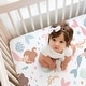 preview thumbnail 4 of 4, Sweet Jojo Designs Ocean Mermaids Girl 2 Pack Fitted Crib Sheets Solid Blush Pink and Under the Sea Underwater Theme Fairytale