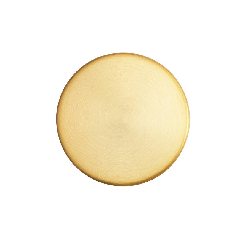 4.7" 1-Light Minimalist Circle Round Brass Integrated LED Wall Sconce Ambient Accent Light for Hallway/Vanity