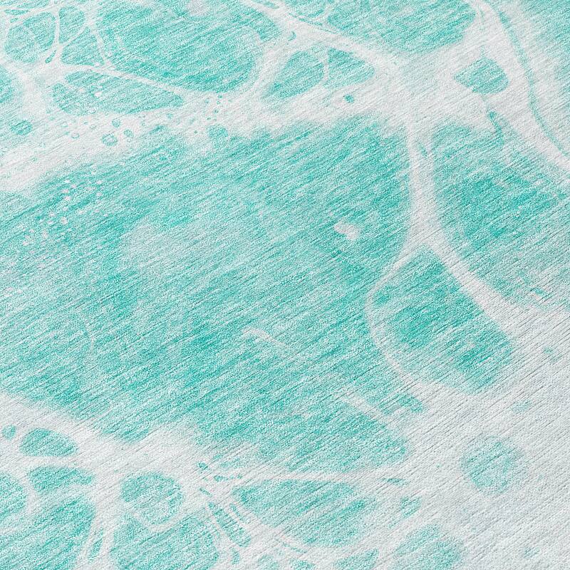 Machine Washable Indoor/ Outdoor Chantille Abstract Contemporary Rug
