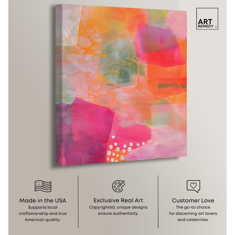 Garnet Gleam II Canvas by Art Remedy, Gallery Wrapped