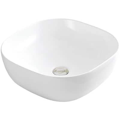 Karran USA VC-510 Valera 16-3/4" Square Vitreous China Vessel Bathroom