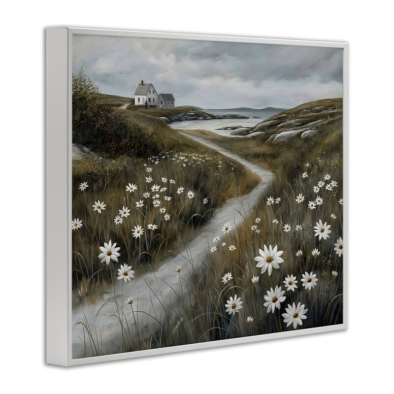 Stupell Serene Coastal Cottage Path Framed Giclee Art Design By Imagine It Images