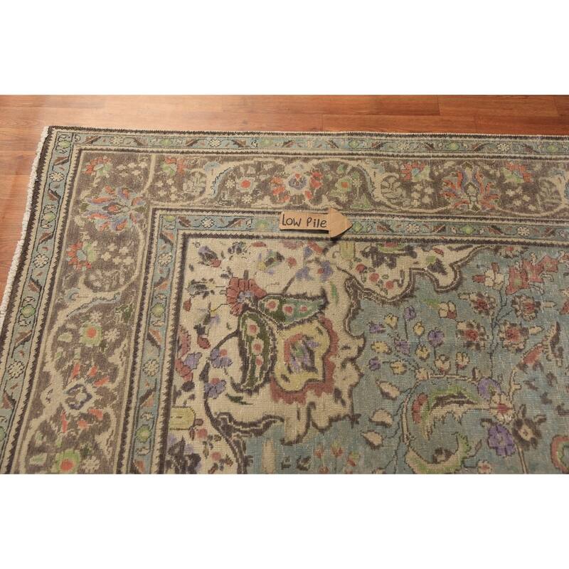 Medallion Tabriz Persian Area Rug Bedroom Hand-Knotted Wool Carpet - 8'6"x 11'8"