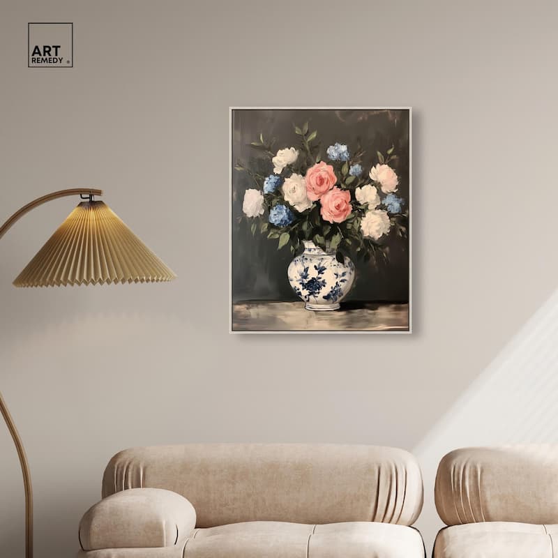 Classic Bouquet Canvas by Art Remedy