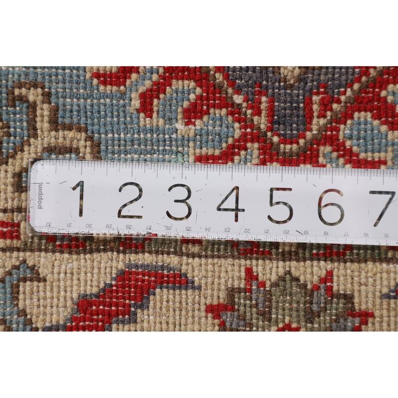 Light Blue Kazak Runner Rug Handmade Wool Carpet - 2'2" x 5'11"