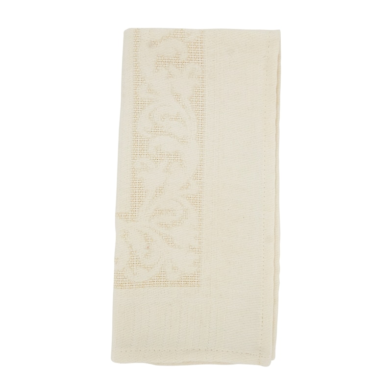 Charming Jacquard Flower Print Table Napkin (Set of 4) - Set of 4