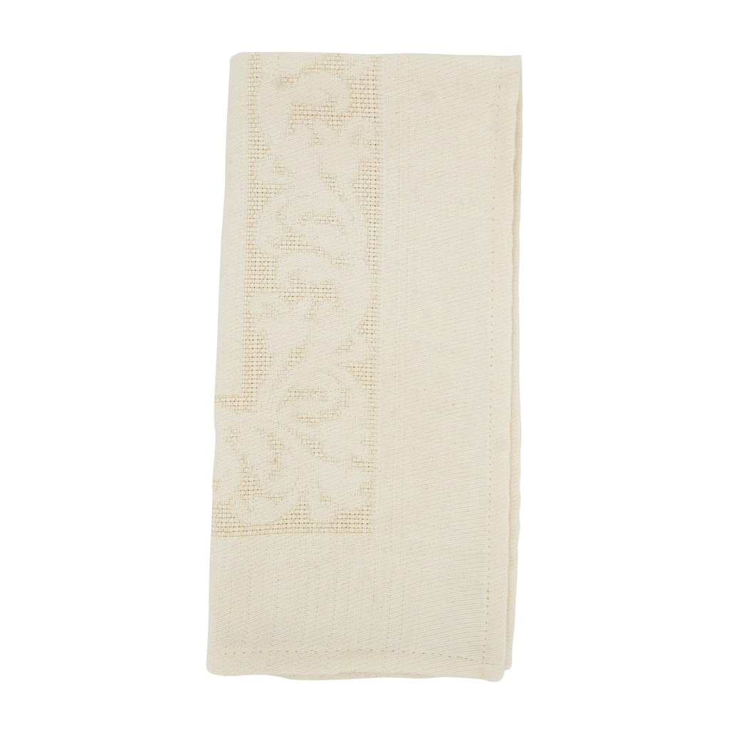 Charming Jacquard Flower Print Table Napkin (Set of 4)