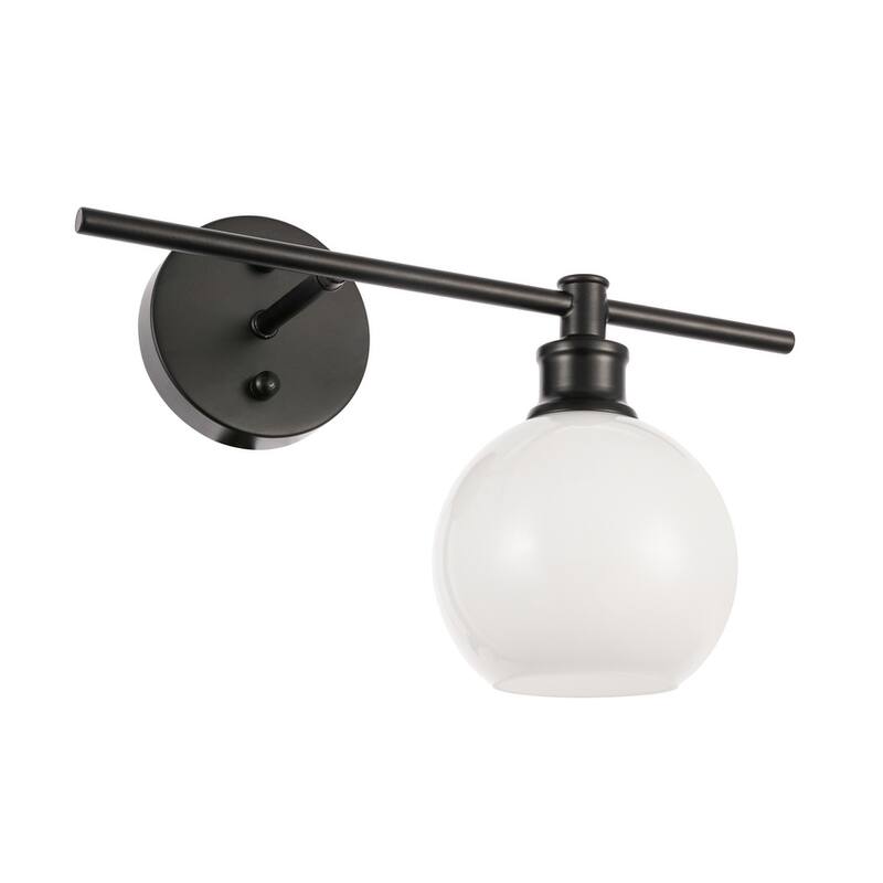 Collins 1-Light Glass Right Wall Sconce - 14.7/9.8