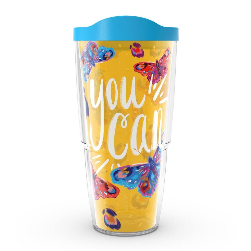 Tervis EttaVee You Can Made in USA Double Walled Insulated Travel Tumbler, Classic - 24oz