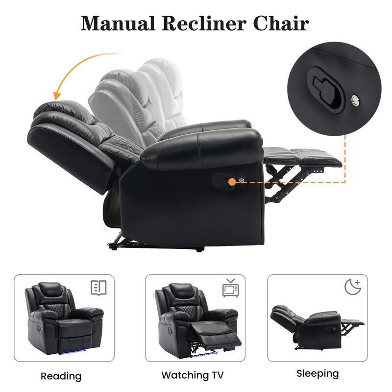 Home Theater Seating Manual Recliner Chair