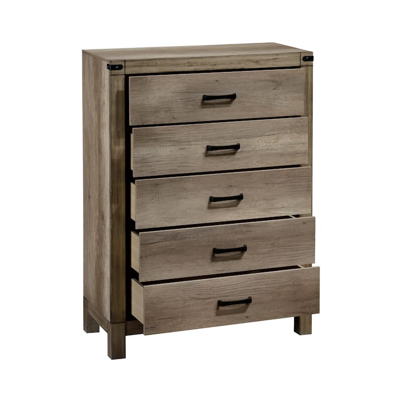 Terrence Melamine Fabric Upholstered Panel Bed