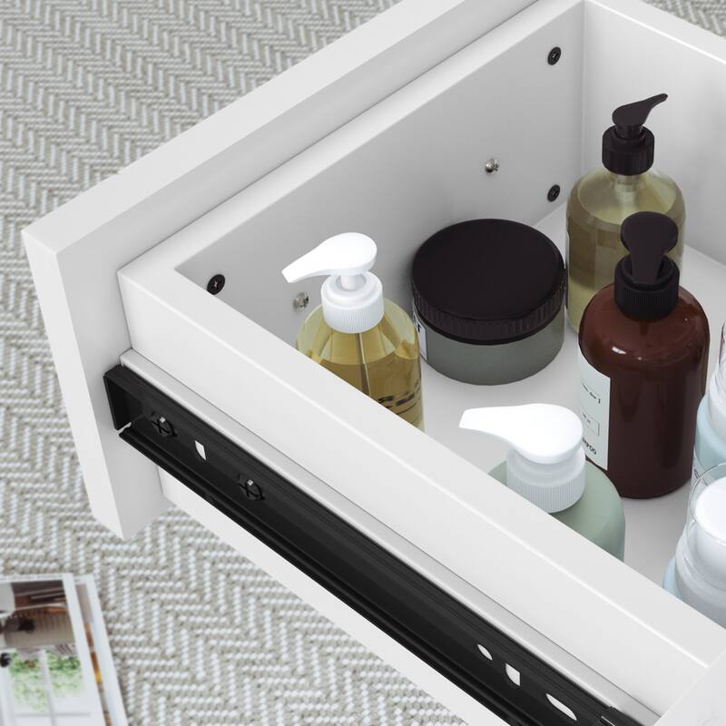 Bathroom Vanity with Marble Countertop without Mirror