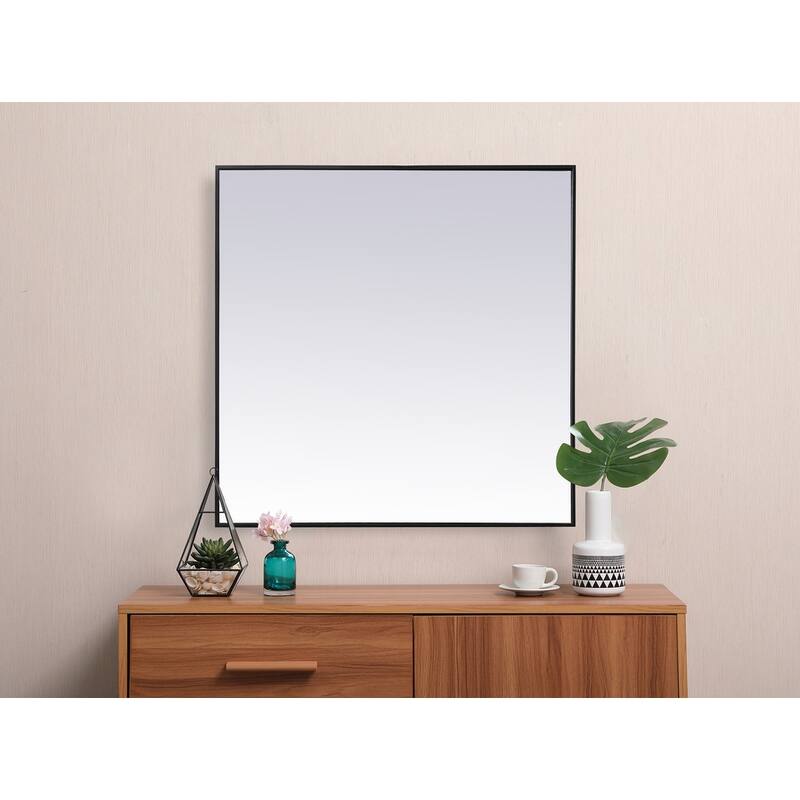 Indigo Home Metal Frame Square Mirror 42 inch