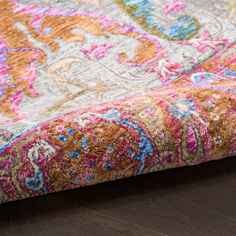 Nourison Quaint Harmony Indoor only Pink Floral Area Rug