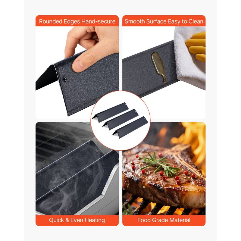 Grill Flavorizer Bars Replacement for Weber Spirit I II 200 Series