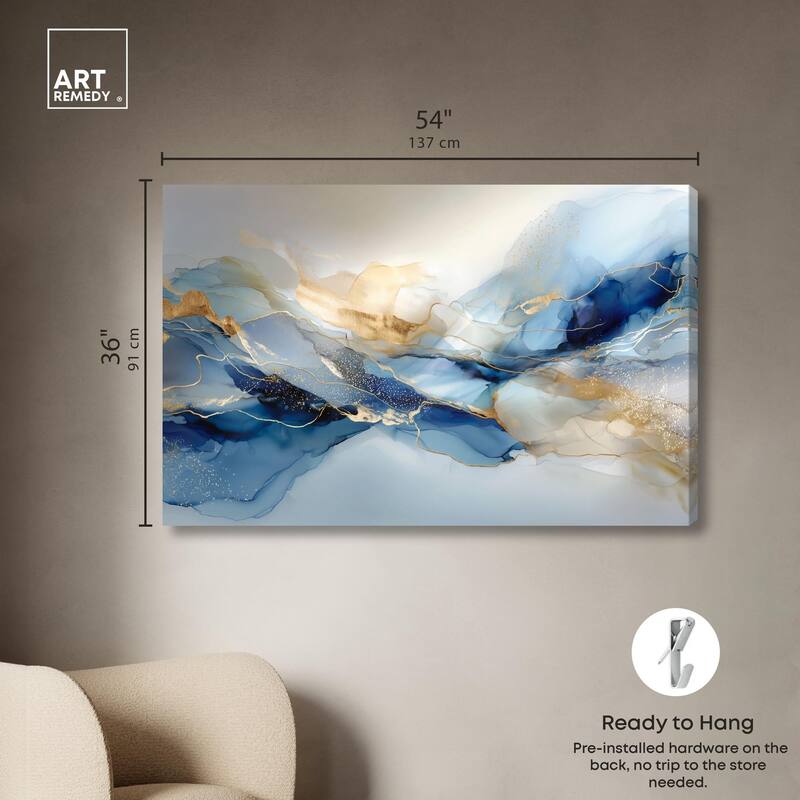 Postmodern Flow I Canvas by Art Remedy, Gallery Wrapped