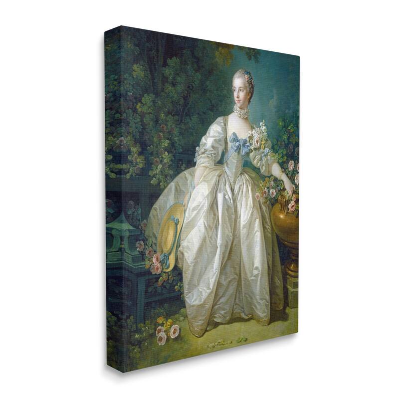 Stupell Madame Bergeret Francois Boucher Classic Painting Canvas Wall Art, Design by one1000paintings