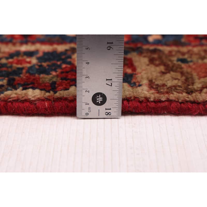 ECARPETGALLERY Hand-knotted Andelz Red Wool Rug - 3'11 x 7'7