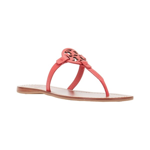 red flat thong sandals