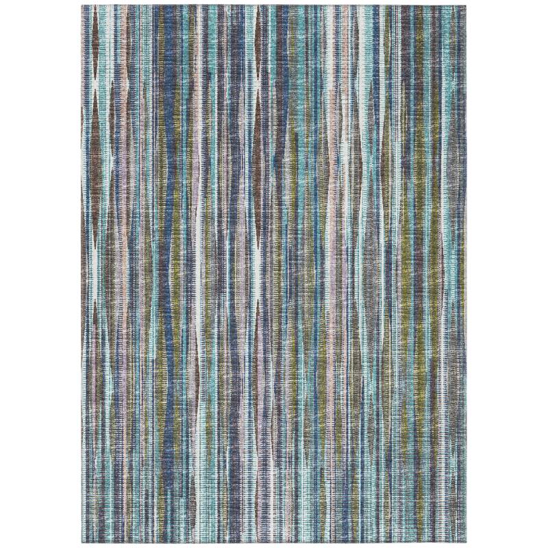 Indoor/Outdoor Waverly Modern Stripes Washable Rug