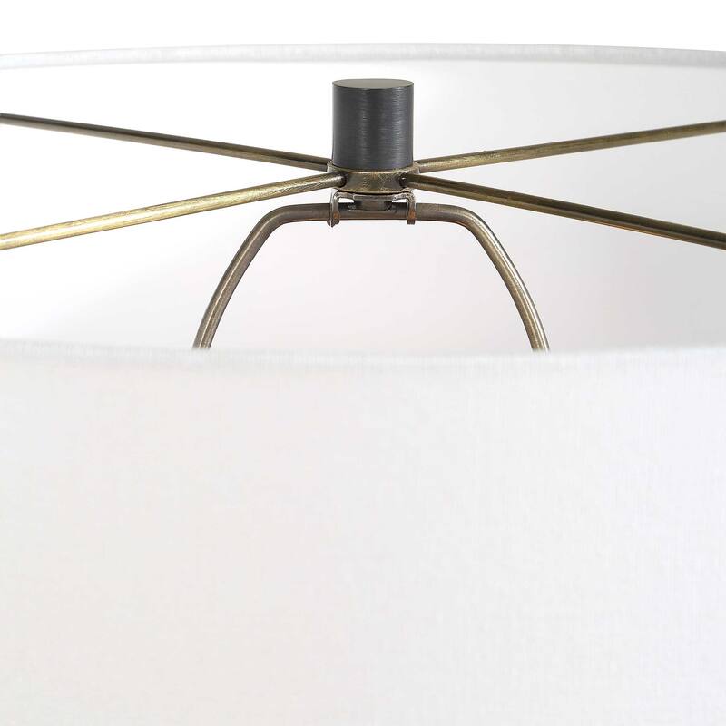 Uttermost Rock Of Ages Rust Brown Table Lamp - 19"W x 19"D x 26.5"H