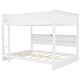 preview thumbnail 10 of 12, Modren Queen over Queen Bunk Bed with Storage Cabinets and USB Ports for Home