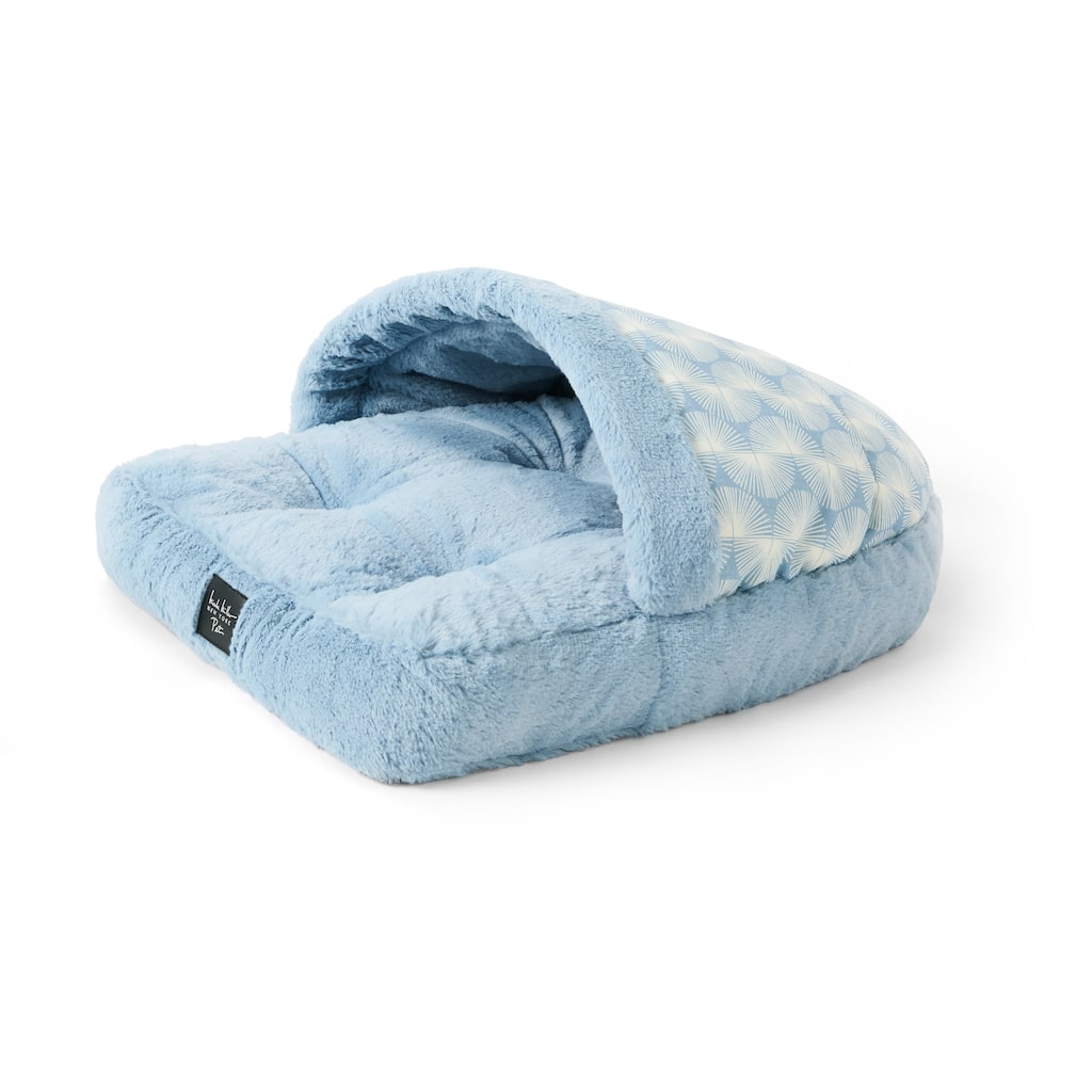 NICOLE MILLER NEW YORK PET Kendall Fluted Geo Cozy Slipper Cave Pet Bed - 22"x17"x11"