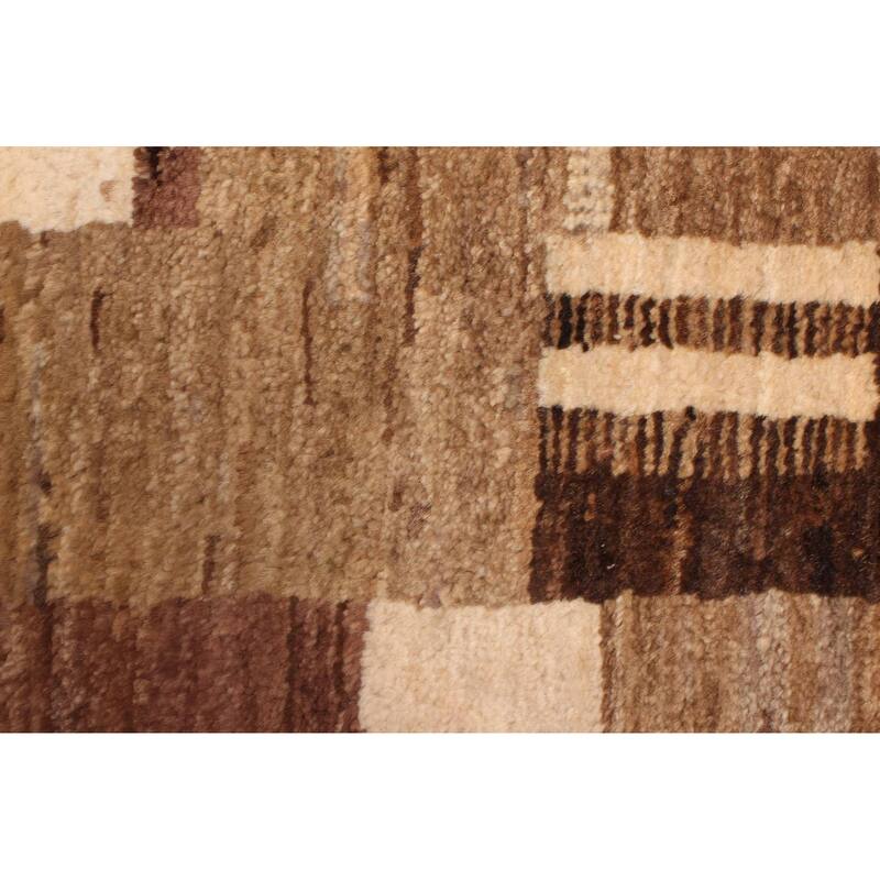 ECARPETGALLERY Hand-knotted Peshawar Ziegler Brown Wool Rug - 8'0 x 10'4