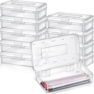 Plastic Pencil Box Clear(10 Pack) - Bed Bath & Beyond - 39462347