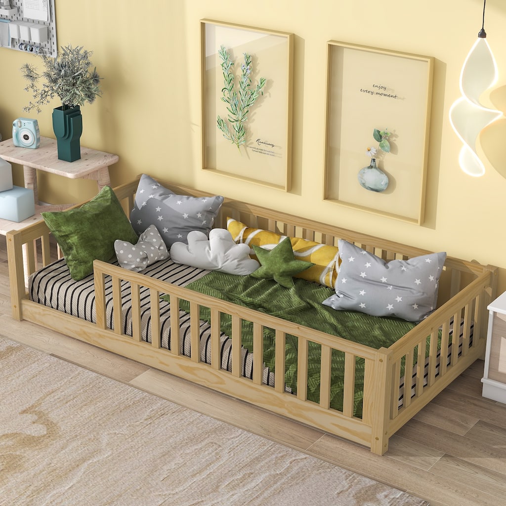 latform Bed with Fence without Door