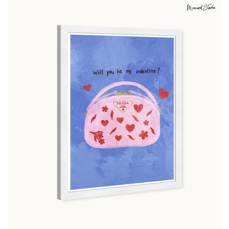 Wynwood Studio Prints Holiday Seasonal My Valentine Blue Wall Art
