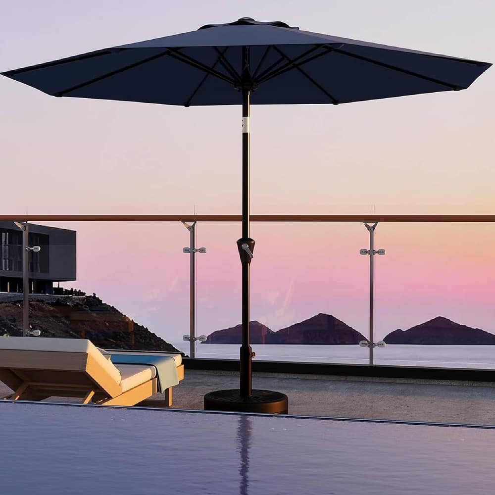 10FT Patio Umbrella with Smooth Crank Lift UV Protection Waterproof for Pool, Deck, Yard, Garden (No Base)