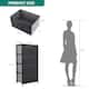 Modern 4/8/10-drawer Bedroom Fabric Dresser Storage Tower with Wood Top