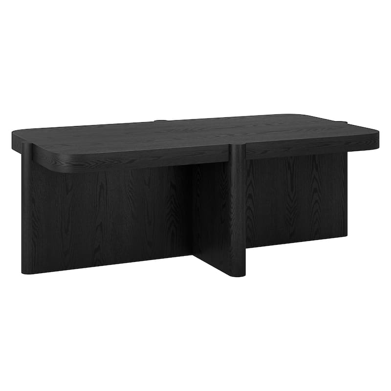 Laguna 45" Wide Rectangular Coffee Table - 45" Wide - Black Grain